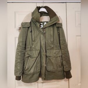 all season army green utility jacket